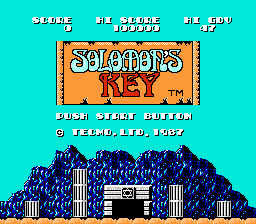 Solomon's Key title screenshot